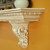 The Athens mantel shelf, with solid wood corbels.  Glaze finish shown