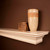 Stratford Decorated Fireplace Mantel Shelf by NewEnglandClassic in Hazelnut Finish - Corner Detail