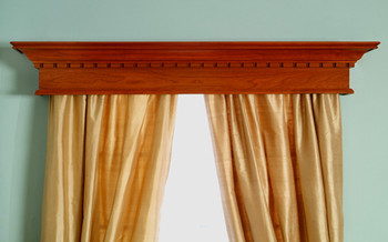 Dentil molding can be added to any window cornice