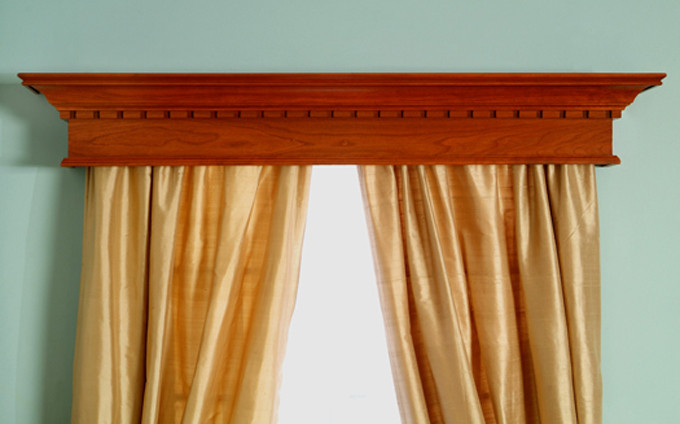 Dentil molding can be added to any window cornice