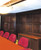 Custom full height Walnut Wainscoting featured in this Conference Room