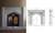 Dimensions for the Gothic stone mantel