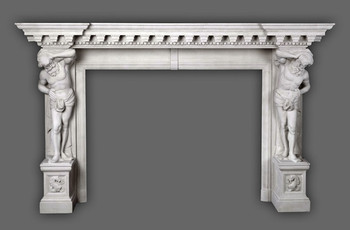 The Hercules marble mantel is a favorite for most interior designers.