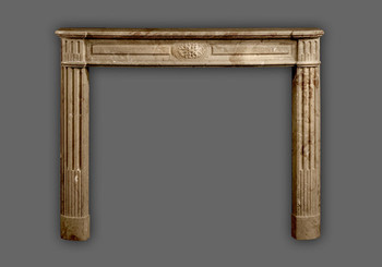 Classical French style marble mantel.