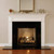 Always a favorite, is our Absolute Black Granite facing with a mantel painted white.