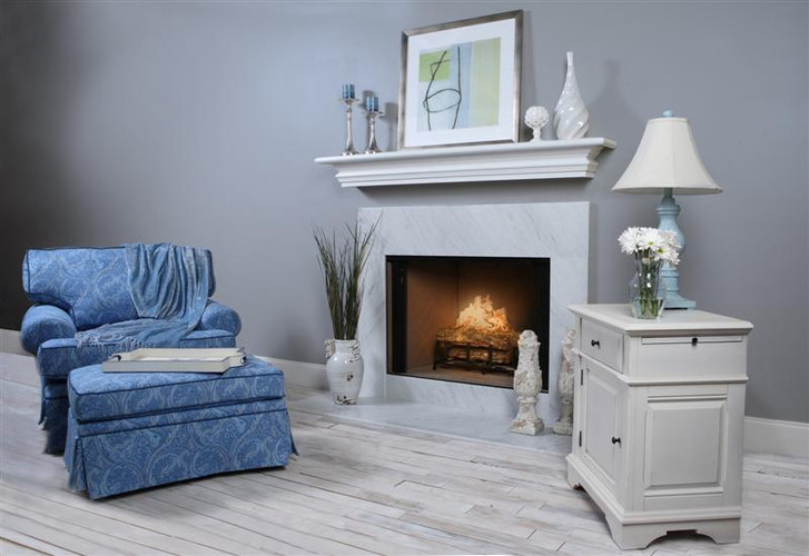 Bianco Venatino White Italian Marble Fireplace Surround Facing Buy a full size Bianco Venatino White Marble fireplace surround facing kit for an impressive and professional designer marble facing. Similar to Cararra.