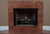 Installed picture of the Rojo marble facing