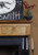 Cleft Slate facing with wood mantel shelf