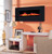 Black Crystal Glass facing is the most economically priced electric fireplace.  It is just under 57" wide, about 20" tall and just over 5" deep.  If is a fully featured electric fireplace.