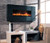 We offer a beautiful absolute black granite fireplace facing for our BG100, along with a few other decorator colors.