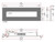 Detailed dimension diagram of the large BG240 Electric Fireplace.