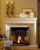 The Baron thin cast stone mantel.