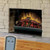 To show you the difference ... our Dimplex Deluxe Electric Fireplace Insert #DFI2310 is also available.  It is the perfect upgrade for your existing wood-burning fireplace.  After removing the wood grate, insert the DFI2310 into your fireplace, plug it in and you're ready for some true fireplace ambiance, with or without heat!  Featuring LED lighting, truly pulsating flame and in-log ember effects.