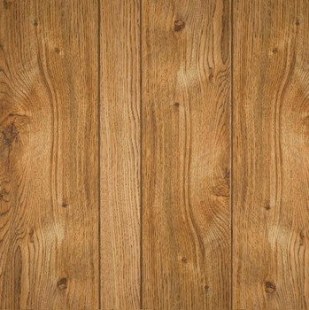 Gallant oak wall paneling has 9-grrove pattern.  Medium dark brown