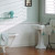 Unfinished birch beaded paneling with 2" pattern painted white by customer