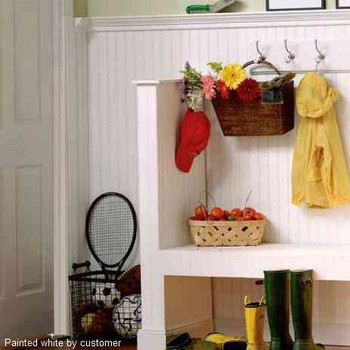 Red Oak Beaded Wainscot Wood Paneling | Unfinished