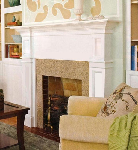 For a Hammond Fireplace mantel without an arch.
