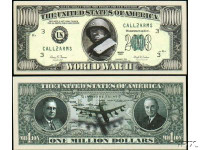 WORLD WAR II COMMEMORATIVE MILLION DOLLAR BILL