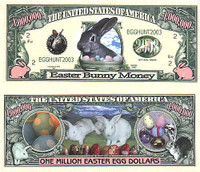 Easter Egg One Million Dollar Bill