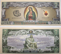 The Virgin Mary Seven Dollar Bill