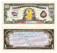 Support Our Troops One Million Dollar Bill