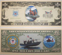 U.S Coast Guard Million Dollar Bill