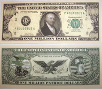 American Patriot One Million Dollar Bill