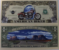 Biker One Million Dollar Bill