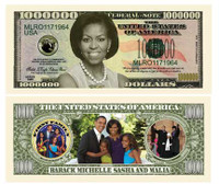 MICHELLE OBAMA (FIRST LADY/FIRST FAMILY) MILLION DOLLAR BILL