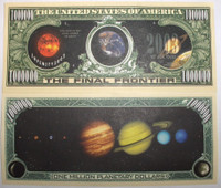 Solar System One Million Dollar Bill 