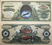 Pisces Zodiac One Million Dollar Bill 