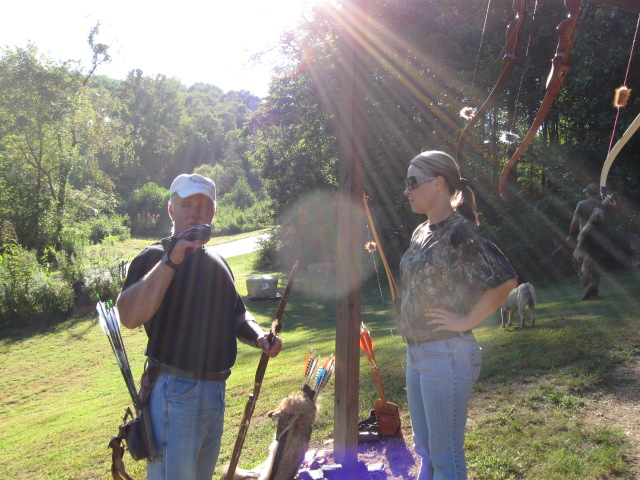 Randy Corder Giving Julie Gosdanian his thoughts