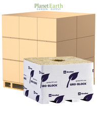 Grodan Jumbo Blocks (6 inches x 6 inches x 4 inches) with Hole in Bulk (713255) UPC 774783494010 (1)