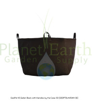 GeoPot 45 Gallon Black with Handles by the Case: 30 (GEOPTBLK45WH-30)