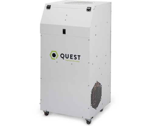 Quest Hi-E Dry 195 Portable Dehumidifier, 195 Pints/Day, 110-120 VAC, 610 CFM, 13400 BTU, MERV 11 Filter (4046400) UPC 810017961733