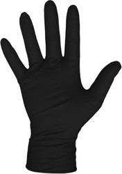 BOSS Disposable 4 Mil Black Powder Free Gloves (40,000 gloves) in Bulk (100534900) UPC 072874058494