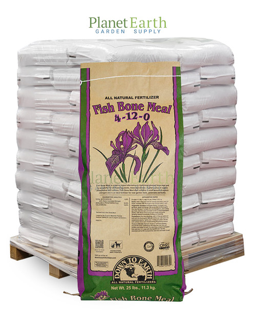 Down To Earth Fish Bone Meal 4-12-0 (25 pound bags) in Bulk (723693) UPC 40714360041259 (1)