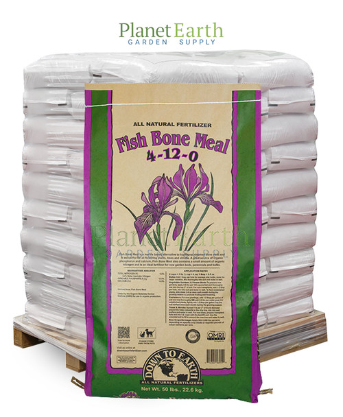 Down To Earth Fish Bone Meal 4-12-0 (50 pound bags) in Bulk (723694) UPC 40714360041501 (1)