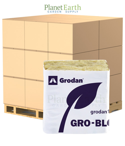 Grodan Improved MM50/40 6/15 Block (2 Inches x 2 inches x 1.5 inches) 60 strips of 24, shrink wrapped in Bulk (713006) UPC 774783495635 (1)