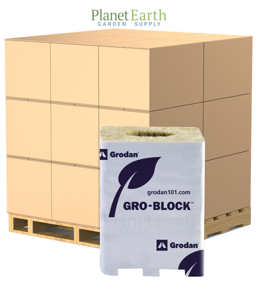 Grodan Improved 5.6 Block (3 inches x 3 inches x 4 inches) on strip, case of 256 in Bulk (713012) UPC 774783495710 (1)