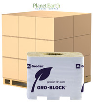 Grodan Block Improved Medium 4 inches GR7.5 with hole (4 inches x 4 inches x 3 inches) wrapped in Bulk (713017) UPC 774783495758 (1)