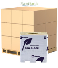 Grodan Pro 10 Block (4 inches x 4 inches x 4 inches) shrink wrapped on a strip with hole in Bulk (713021) UPC 774783495772 (1)