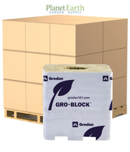 Grodan Pro Improved 10 Block (4 inches x 4 inches x 4 inches) on strip with hole, Commercial in Bulk (713019) UPC 774783495369 (1)
