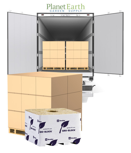 Grodan Improved Jumbo Blocks (6 inches x 6 inches x 4 inches) with Hole, Full Truckload