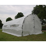 GROW1 Heavy Duty Greenhouse Hoop House (20 feet x 10 feet x 6.5 feet) (646632) UPC 850017895553 (1)