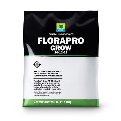 General Hydroponics FloraPro Grow 10-12-22 (25 pound bags) (UPC 793094180283)