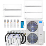MRCOOL DIY Multi-Zone Ductless Mini-Split Air Conditioner with Heat Pump - 5 Zone Wall Mounted, 230 Volt