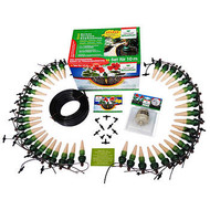 Tropf Blumat self-watering system kit with 40 ceramic carrots, tubing, and pressure regulator.