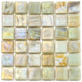Hakatai Calliope Honeysuckle 0.625 x 0.625 Glass Mosaic Tile 