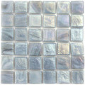 Hakatai Calliope Monet Grey 0.625 x 0.625 Glass Mosaic Tile 